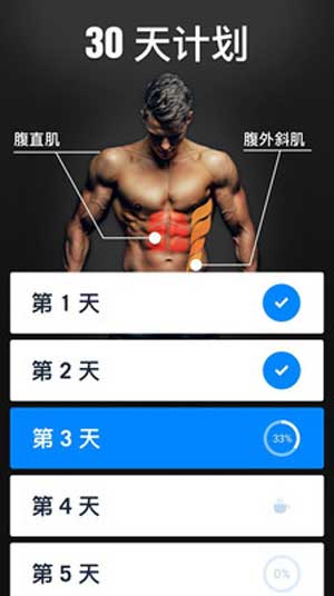 30天练出六块腹肌