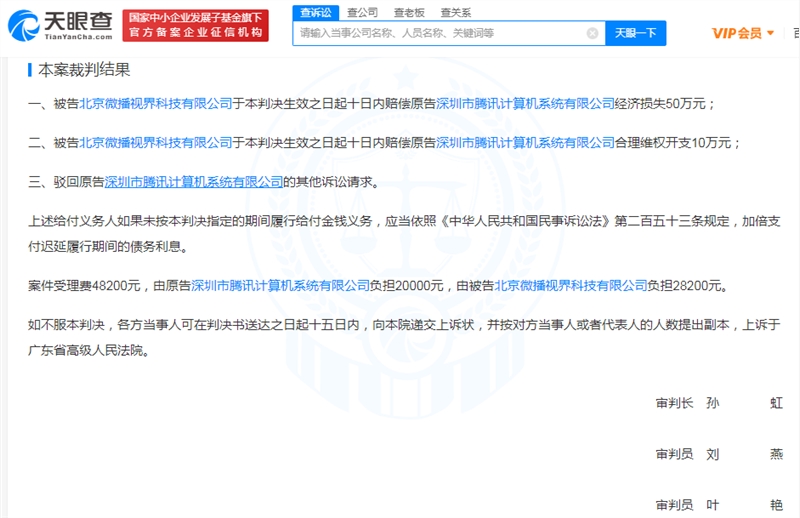 《王者荣耀》闯的祸！腾讯起诉抖音获赔60万元 网友：南山必胜客