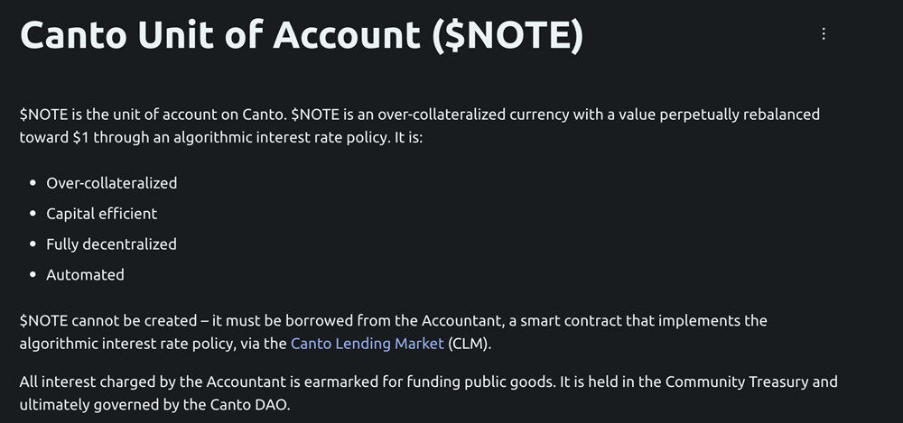 新公链CANTO生态 完全去中心化 免费DEX 算稳币NOTE等-第6张图片-欧意下载