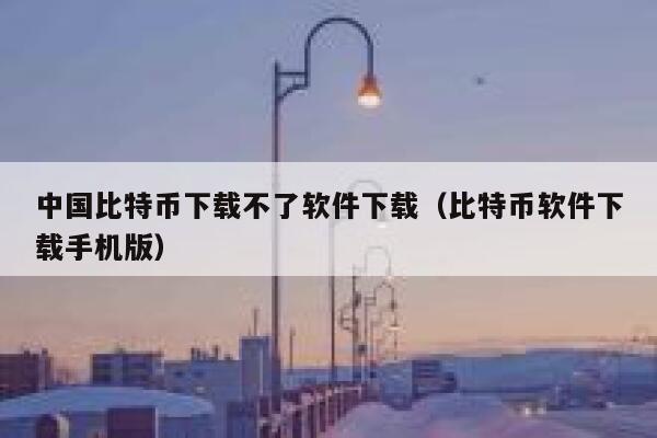 中国比特币下载不了软件下载（比特币软件下载手机版）-第1张图片-欧意下载