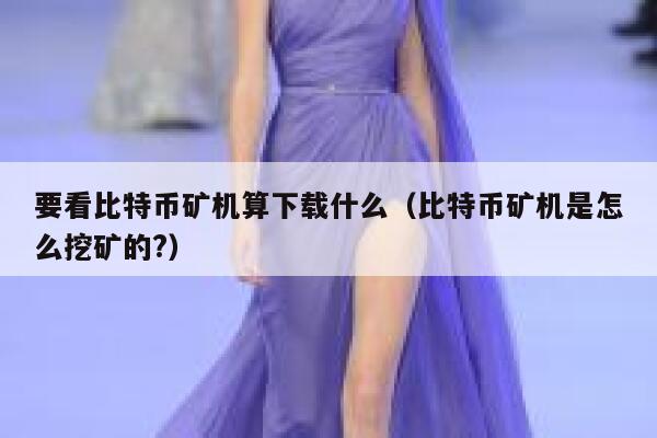 要看比特币矿机算下载什么（比特币矿机是怎么挖矿的？）-第1张图片-欧意下载