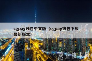 cgpay钱包中文版（cgpay钱包下载最新版本）
