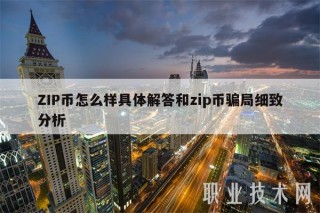 ZIP币怎么样具体解答和zip币骗局细致分析
