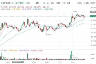 binance币最新价格行情美元 BNB最新趋势消息