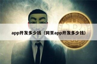 app开发多少钱（网页app开发多少钱）
