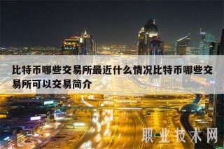 比特币哪些交易所最近什么情况比特币哪些交易所可以交易简介