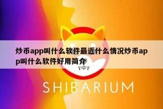 炒币app叫什么软件最近什么情况炒币app叫什么软件好用简介