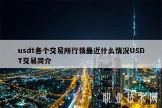 usdt各个交易所行情最近什么情况USDT交易简介